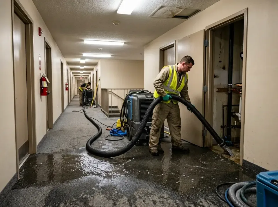 multi-unit-apartment-hallway-f-005 — frequently asked questions, Emergency Burst Pipe Water Extraction & Removal in Ramblewo…